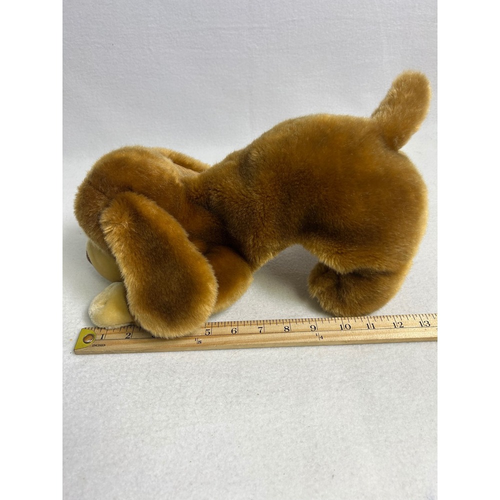 Vintage Animal Alley Toys R Us Dog 13" Brown Tan Floppy Ear Plush 2000 Puppy - Picture 6 of 11